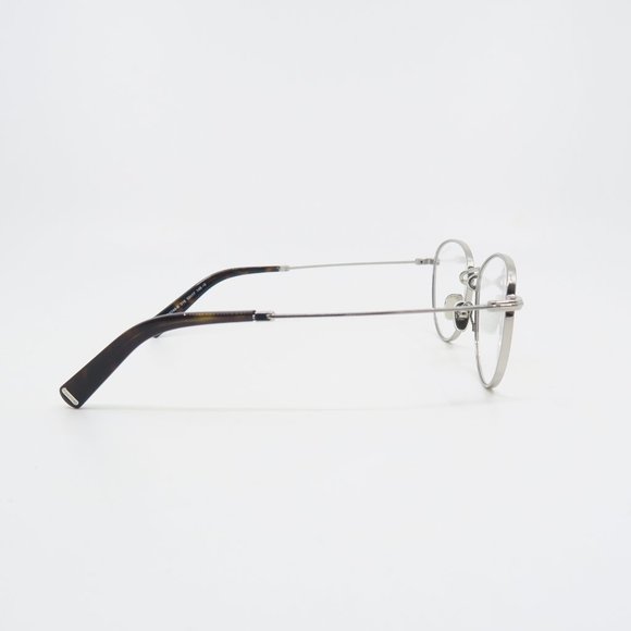 Tom Ford TF 5749-B 016 52mm Silver Metal-Blue Light Block New Round Eyeglasses. - Picture 5 of 7